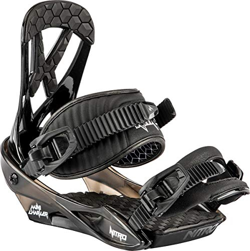 Nitro Unisex, Jugend Charger Mini Snowboard-Bindung, Schwarz, S