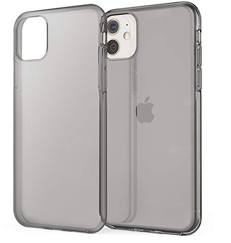 NALIA Phone Case compatible with iPhone 11, Slim See Through Cover Protective Silicone Gel Sturdy Bumper, Soft Shockproof Mobile Cell Protector Crystal Back Skin Rugged Shell, Color:Grey