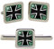 Giftshop UK Eidgenössisches Verteidigung Streitkräfte von Deutschland (Bundeswehr) Quadratische Manschettenknöpfe und Krawatte Clip Set