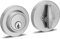 Berlin Modisch Single Cylinder Deadbolt Lock Sleek Round for Front Door Modern Contemporary High Security Heavy Duty – Satin Nickel Finish