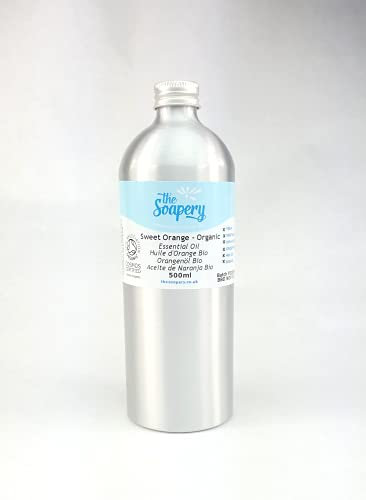 Olio essenziale biologico di arancia dolce, 500 ml, 100% puro e naturale