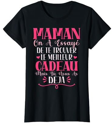 Maman Cadeau Fête Des Mères Personnalisé T-Shirt
