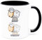 Schaf Unschaf Kaffee Tasse Tee Becher Geschenk Deko Schäfer Zubehör Arbeit Büro Spruch Lustig Arbeitskollege Arbeitskollegin Landwirt Ironisch Wortspiel Zweideutig Schäfchen Tier Keramik 330 ml
