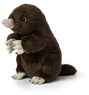WWF Plüsch 01116 - Plüschtier Maulwurf, lebensecht gestaltetes Kuscheltier, ca. 18 cm groß, wunderbar weich und kuschelig, Handwäsche möglich