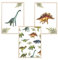 MeinBaby123® Dino Poster Kinderzimmer | Dinosaurier Poster 3er Set DIN A4 I Bilder Kinderzimmer Jungen | Dino Deko Bilder Kinderzimmer | Babyzimmer Deko (Dino Poster Set - 2)