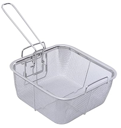 MagiDeal Panier de friteuse Paniers de présentation des Aliments Porte-Frites Remplacement pour Restaurant, Carré 20cmx20cm