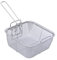 MagiDeal Panier de friteuse Paniers de présentation des Aliments Porte-Frites Remplacement pour Restaurant, Carré 20cmx20cm