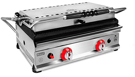 Romux® - Grill a Gas Grande 57 cm Sobremesa | Grill Industrial para Hostelería de Calentamiento Rápido para un Cocinado Profesional