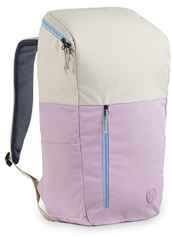 hauck Pack N Walk, Beige Lavendel - Wickelrucksack und Wickeltasche 22 Liter mit Innentaschen, Außenfächern, Verstellbare Gurte und Brustgurt - Rucksack für Damen und Herren