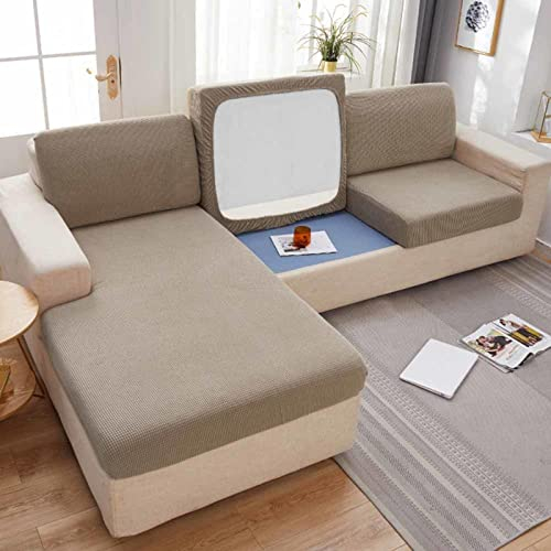 MTHGH Sofa Sitzkissenbezug,Stretch 4/3/2/1 Sitzer/L Form Samt Sofabezug Elastische Couch Kissenbezüge Husse Überzug Bezug Für Sofa Sitzkissen,A-S(45-60cm)