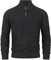 Indicode Herren INLayton Strickjacke mit Stehkragen und Reißverschluss | Cardigan Feinstrickjacke für Männer Raven, M