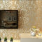 KYMMPL Klassische 3D Relief Vliestapete Grau Gold Damaskus Schlafzimmer Wohnzimmer Hintergrund Wand nicht selbstklebende Tapete (0,53 x 10 m, Gold)