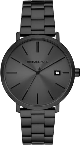 Michael Kors Orologio Blake da uomo, movimento al quarzo a tre lancette o cronografo con cinturino in acciaio inossidabile, 42 mm, Grafite