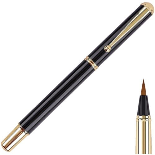 Tragbarer Brunnenstil Pinselstift Metal Fountain Typ Kalligraphie Stift Chinesische Kalligraphie Pinselstifte für Anfängerprofi Künstler