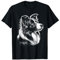 Süßer Border Collie Kopf als schickes Porträt von der Seite T-Shirt
