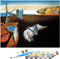ZHXXFD Peinture Par Numero Adulte Femme Célèbres Tableaux Salvador Dali - Peintre Surréaliste Espagnol,Kit De Peinture Par Numero Sur Toile Paysage 40X50Cm,A10