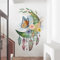 Wandtattoo Schmetterlinge Traumfänger Farbige Feder - Wandaufkleber Peeling und Kleben für Mädchenzimmer Schlafzimmer Wanddeko 0319