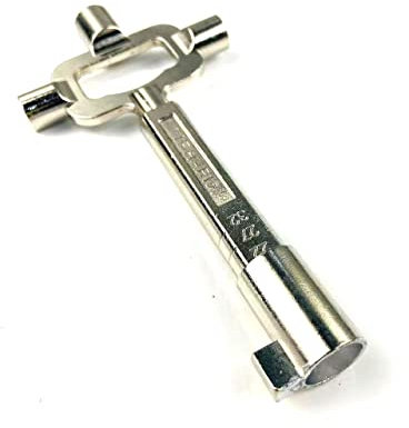 QiDAi Locksmith Cam Turner Cylinder Gauge for Lock,Building Universal Key Measuring Tool (Short)