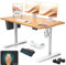 KESSER® Höhenverstellbarer Schreibtisch elektrisch 140cm x 70cm | Ergonomisch Steh-Sitz Schreibtisch | 3-Funktions-Memory Steuerung | Inkl. 360° Rollen & USB-Ladeanschluss Computertisch für Homeoffice