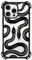 CASETiFY Bounce iPhone 16 Pro Max Case [Shockproof / 21.3ft. 6X Military Grade Drop Protection/Compatible with Magsafe] - Black Kingsnake - Clear Black