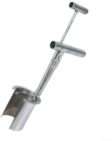 Bulb Tool Long Handle, Serrated Base Bulb Gardening Bulb Transplanter with Soft Grip, Heavy Duty Sod for PLUGGER for Digging Holes to Plant Tulips, Iris, Daffodils