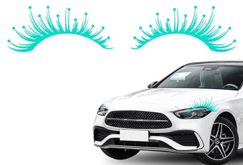 Auto-Wimpern für Scheinwerfer-Aufkleber, reflektierende Augenbrauen, künstliche Wimpern, Auto-Scheinwerfer, Augenbrauen-Dekoration, Auto-Scheinwerfer, Augenbrauen, Wimpernaufkleber, Auto,
