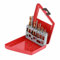 Left Hand Drill Bit 10pcs Screw Extractor Drill Bit Portable Screw Remover Extractor Set for Removing Damaged Bolts, Studs, and Screws in Machines and Equipment, with Metal Case