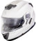 Shox Destination Solid Flip Front Motorcycle Helmet L Gloss White