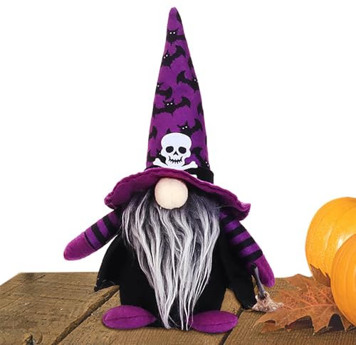 Muñeca sin rostro enano – Peluche de Halloween – Muñeca sin rostro enano, decoración de tela de gnomo, figura coleccionable sin rostro, adornos para Halloween
