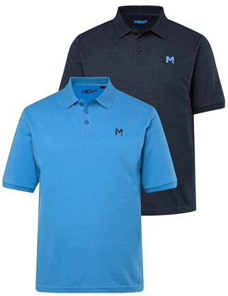 Men Plus Herren Poloshirt himmelblau XXL