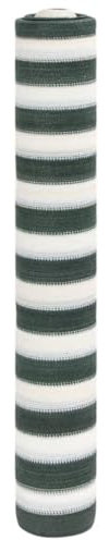 Tidyard Filet Brise-Vue Vert et Blanc 1,5x25 m PEHD 195 g/m², Séparateur Ecran d'Intimité Paravent, Pliable Store Latéral Brise-Vue pour Extérieur