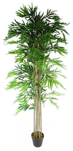 Premium Artificial Bamboo Plants, 180cm Natural Green