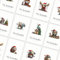 Weihnachtskarten mit Umschlag Set 30 Skurrile weihnachtliche Tiere - Klappkarten Weihnachtsgrußkarten