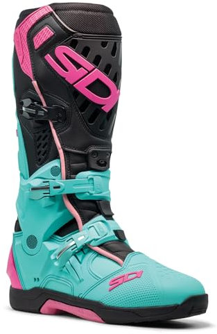 Sidi Stivali Crossair Off-Road, nero, verde, rosa, 41.5 EU