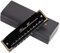 Mundharmonika-Set Mundharmonika C-Tonart 10 Löcher Mundharmonika Maultrommel Professionelle Musikinstrumente Mit Etui(Black)