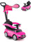 SOARS 3-in-1 Mercedes-Benz Rutschauto, Rutschfahrzeug mit Abnehmbarer Schiebstange, verstellbarem Sonnendach, Hupe, Stauraum, Spielzeugauto für Kinder ab 1 Jahr (Rosa)