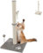 Beltom® Tiragraffi per Gatti 81,5 cm. Parco Gioco Giochi GRAFFIATOIO SISAL Cuccia Albero Gatti Tira Graffi Palestra - Grigio