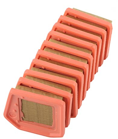 10 Paquete de Filtros de Aire de 4147-141-0300 para FS410 FS460 FS240 FS260 FS360 Recortador, Filtro de Aire de Instalación Fácil para Profesionales de Cuidado del Césped