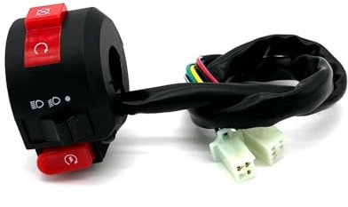 Interrupteur de démarrage électrique for Phare de Moto 22 mm, for Quad, Pit Bike, Buggy, Kart, 50 CC, 70 CC, 90 CC, 110 CC, 125 CC, 150 CC, Taotao