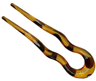 French Styles Haarnadel Eleganter Twist Haarstab Modisches 2-Zacken Hochstecknadel Zubehör Für Frauen Und Mädchen Fork