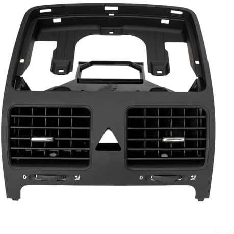 Wodsty Rejilla central de salida de aire para salpicadero de coche para VW Golf MK5 y Jetta MK5 (2004-2011), color negro