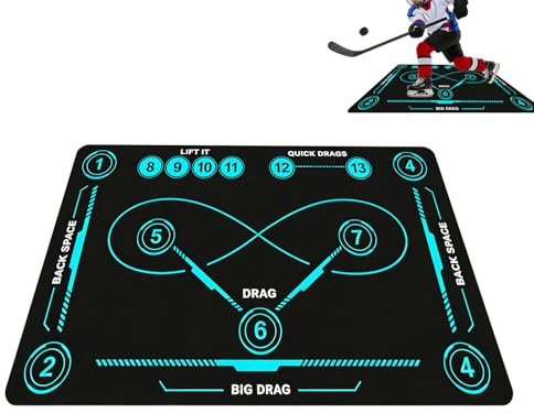 Eishockey-Trainingsmatte, Feldhockey-Trainingsmatte, Hockey-Trainingsausrüstung, Geeignet Für Alle Altersgruppen, Um Fähigkeiten Zu Verbessern, Enthusiasten, Indoor-/Outdoor-Feldhockey-Ausrüstung