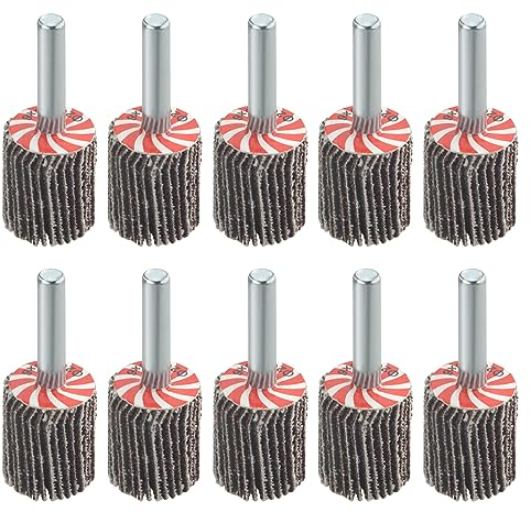 TOVOT 20×25×6MM Fächerschleifer Körnung 80 Fächerschleifer für Schleifen und Polieren - 10 Stück 2 cm