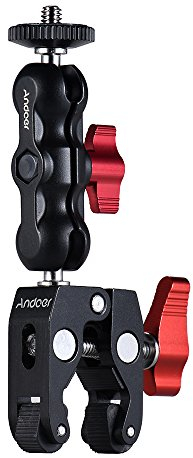 kleine Krabben klamme Magic Arm Adapter Clamp 1/4 und 3/8 Schraubverbinder Kann für Schulterhalterungen, Kamera Monitor, Fotografie-Lichter, Magische Beine usw