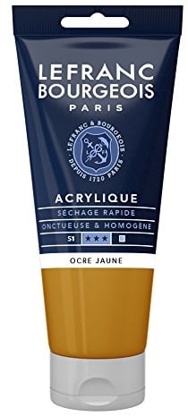 Lefranc Bourgeois Acrylique Fine Tube 80ml Ocre Jaune