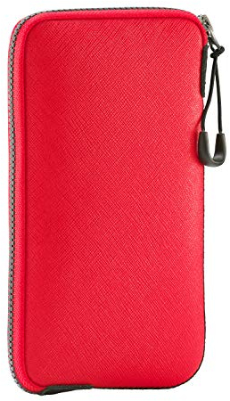 OneJoy Handyhülle, Telefon-Geldbörse, Neopren-Handytasche, leichte Schutzhülle für Telefon, schlanke Thermo-Handy-Tragetasche mit Clip-on [Rot]