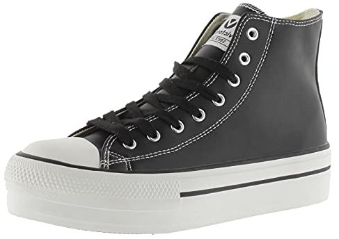 victoria Botín Tribu Efecto Piel & Doble Plataforma 1061107 para Mujer Negro 41