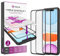 NALIA (2x Schutzglas & Applikator kompatibel mit iPhone 11 Pro/X/Xs, 9H Full-Screen Glasfolie mit Schablone für einfache Installation, Handy Displayschutz Tempered Glass - Transparent (schwarz)