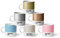 Pantone Porzellan Espressobecher 6er-Set, 6 Espressotassen à 120 ml, Coffee, mit Henkel, spülmaschinenfest, Pastell-und Metallfarben