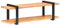 vidaXL Meuble TV Table Basse Buffet Centre de Divertissement Salon Salle de Séjour Maison Intérieur 130x40x40 cm Bois d'Acacia Solide
